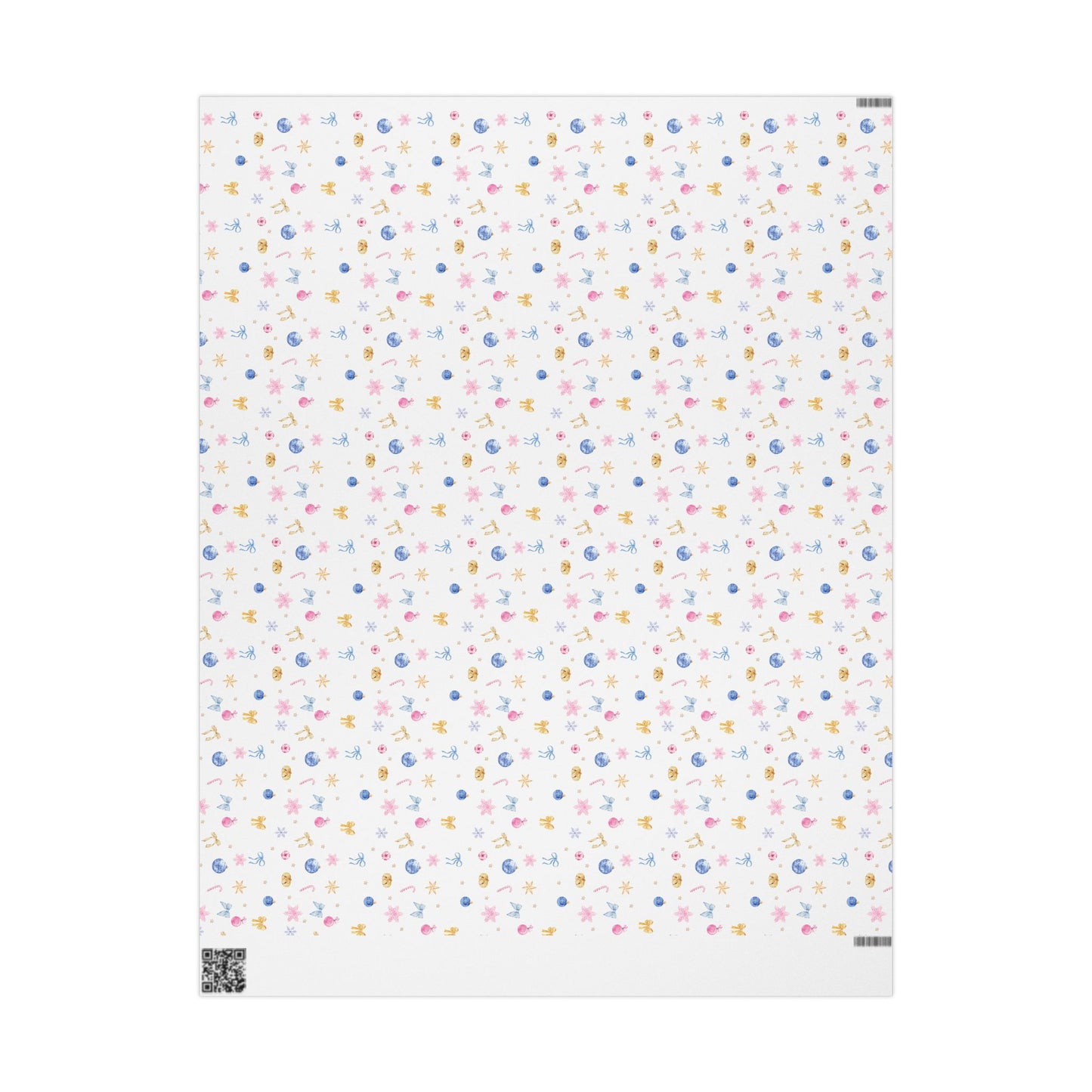 Holiday Wrapping Papers | Blue, Pink, & Gold|