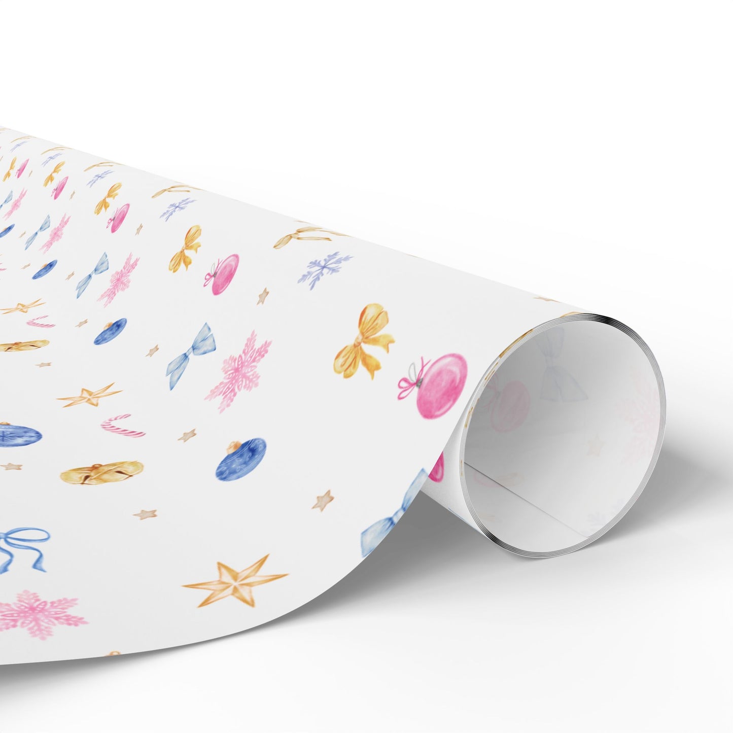 Holiday Wrapping Papers | Blue, Pink, & Gold|