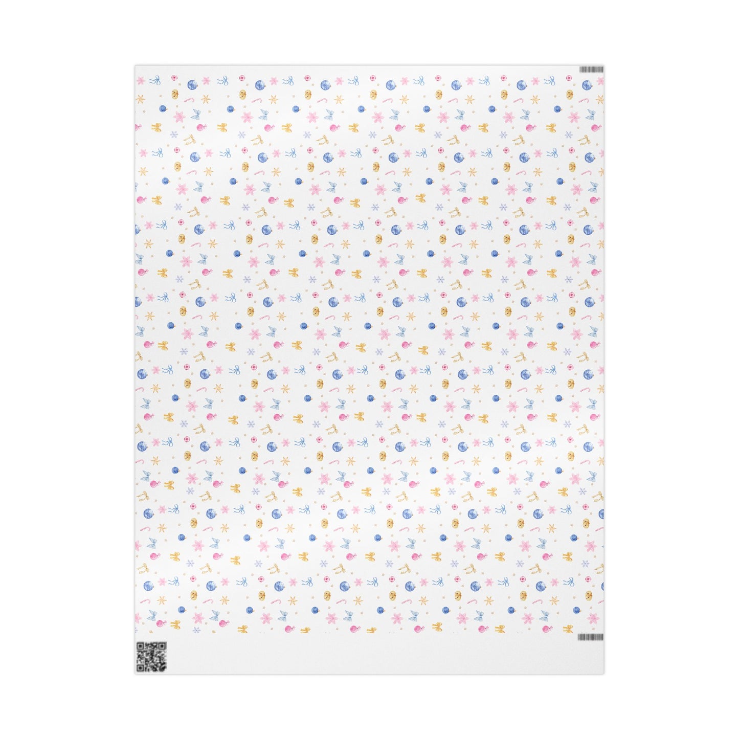 Holiday Wrapping Papers | Blue, Pink, & Gold|