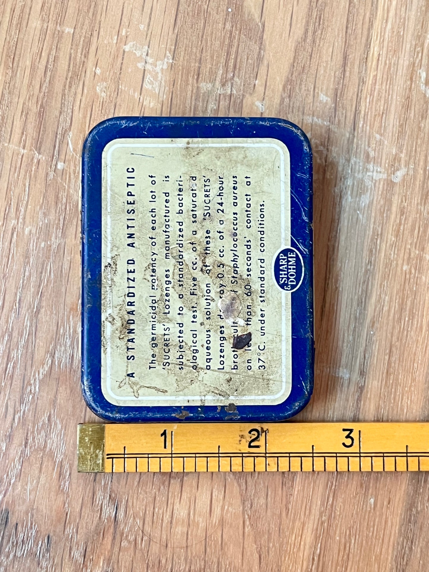 Vintage SUCRETS Antiseptic Throat Lozenges Advertising Tins