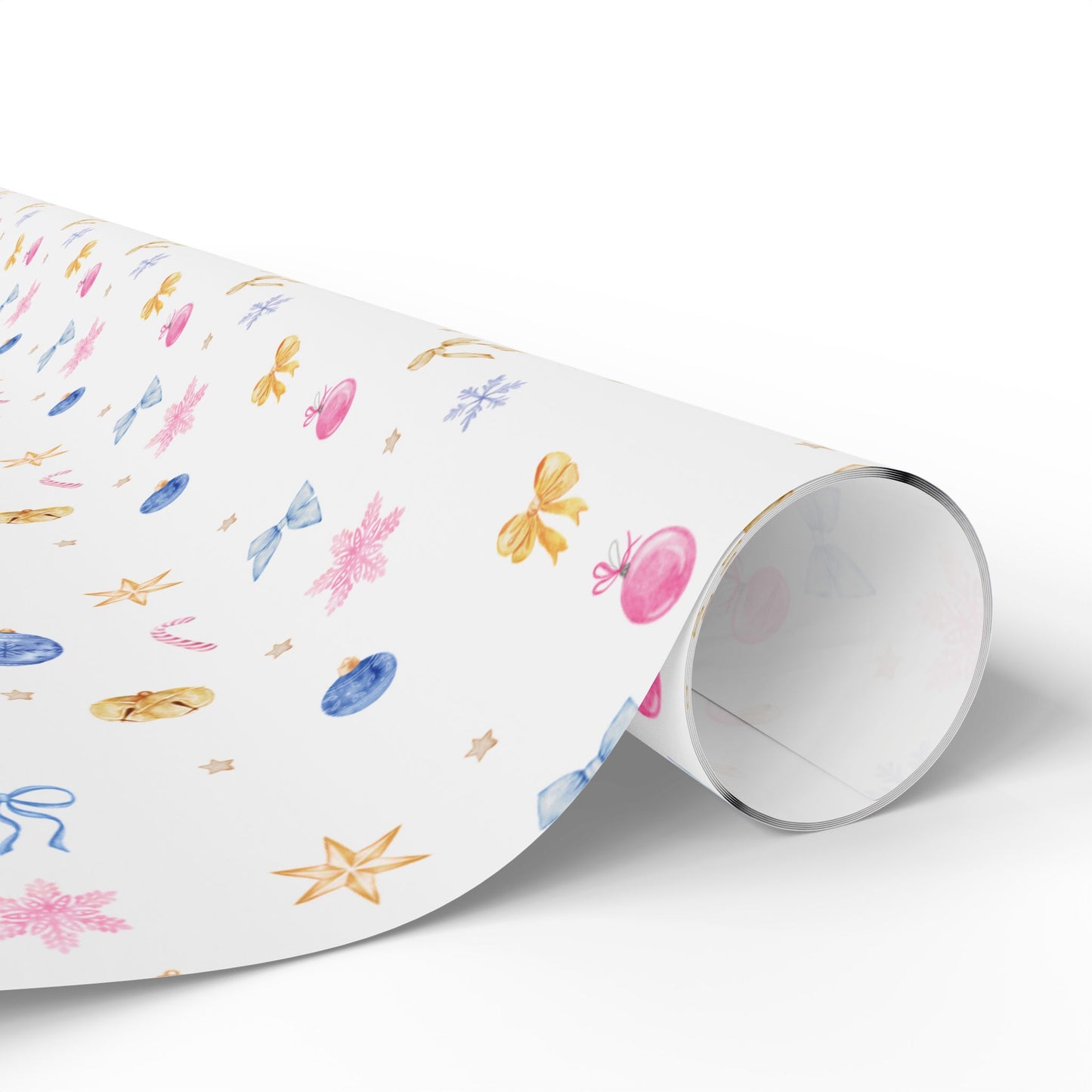 Holiday Wrapping Papers | Blue, Pink, & Gold|
