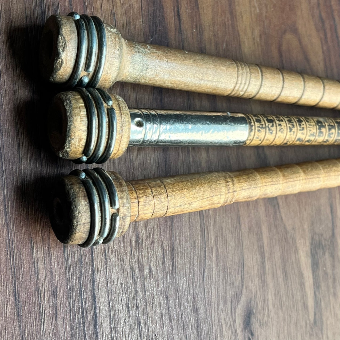 Vintage Wood/Metal Spindles