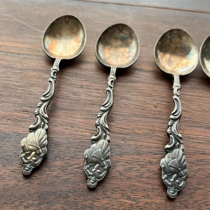 Vintage Silver Plate Demitasse Spoon Set