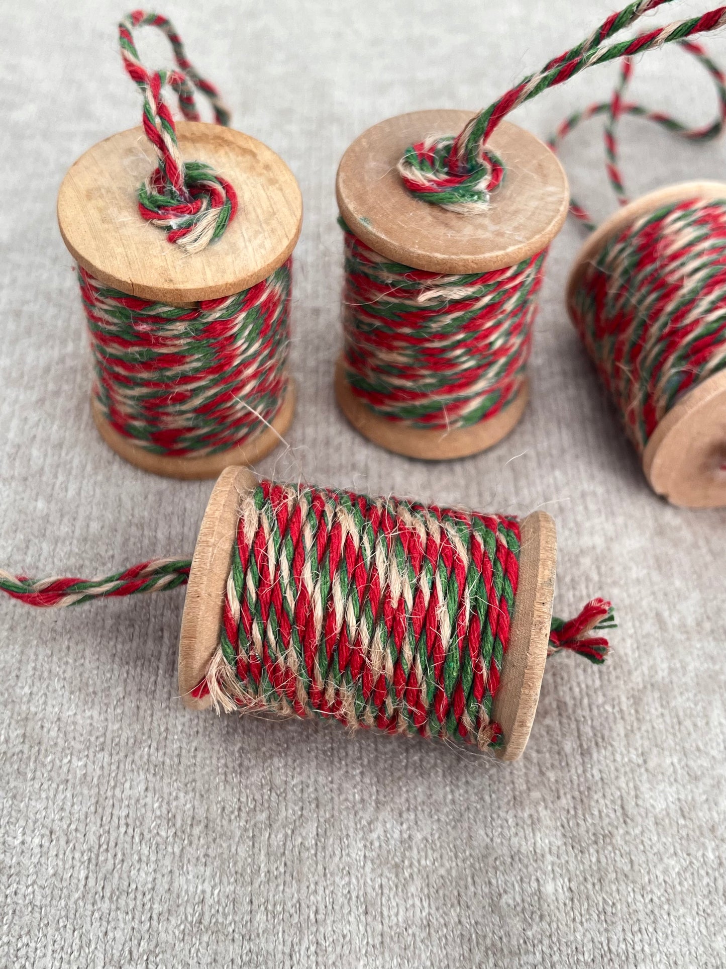 Handmade Vintage Wooden Spool Christmas Ornament