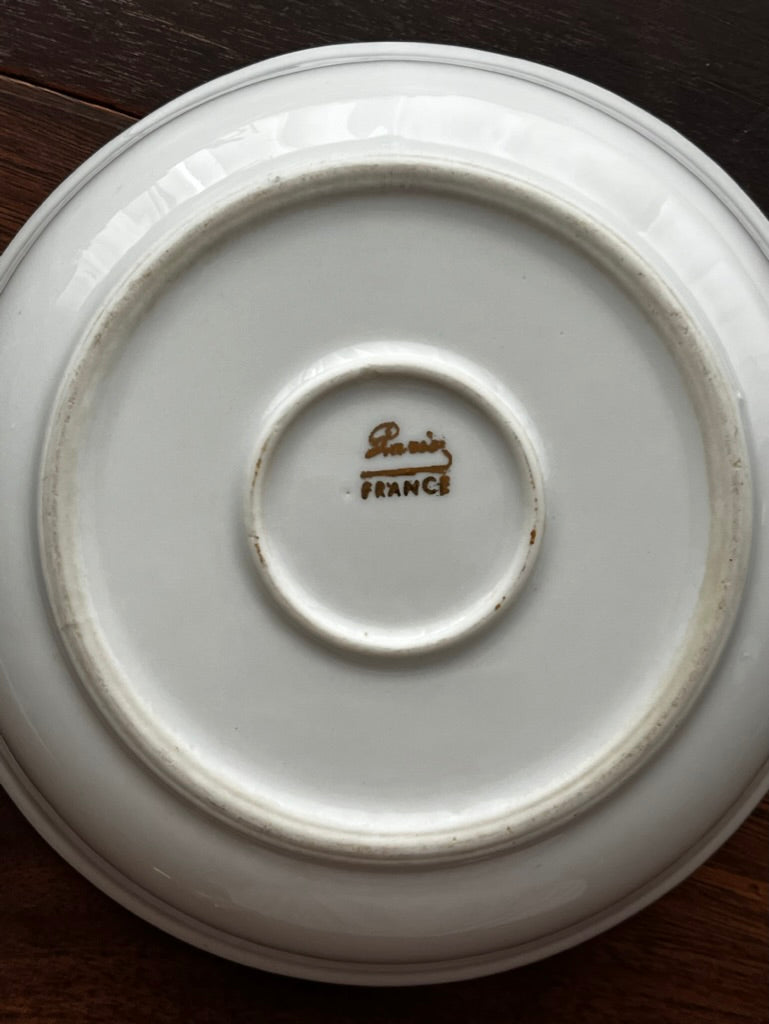 Vintage French, Porcelain, Children's Warming Bowl