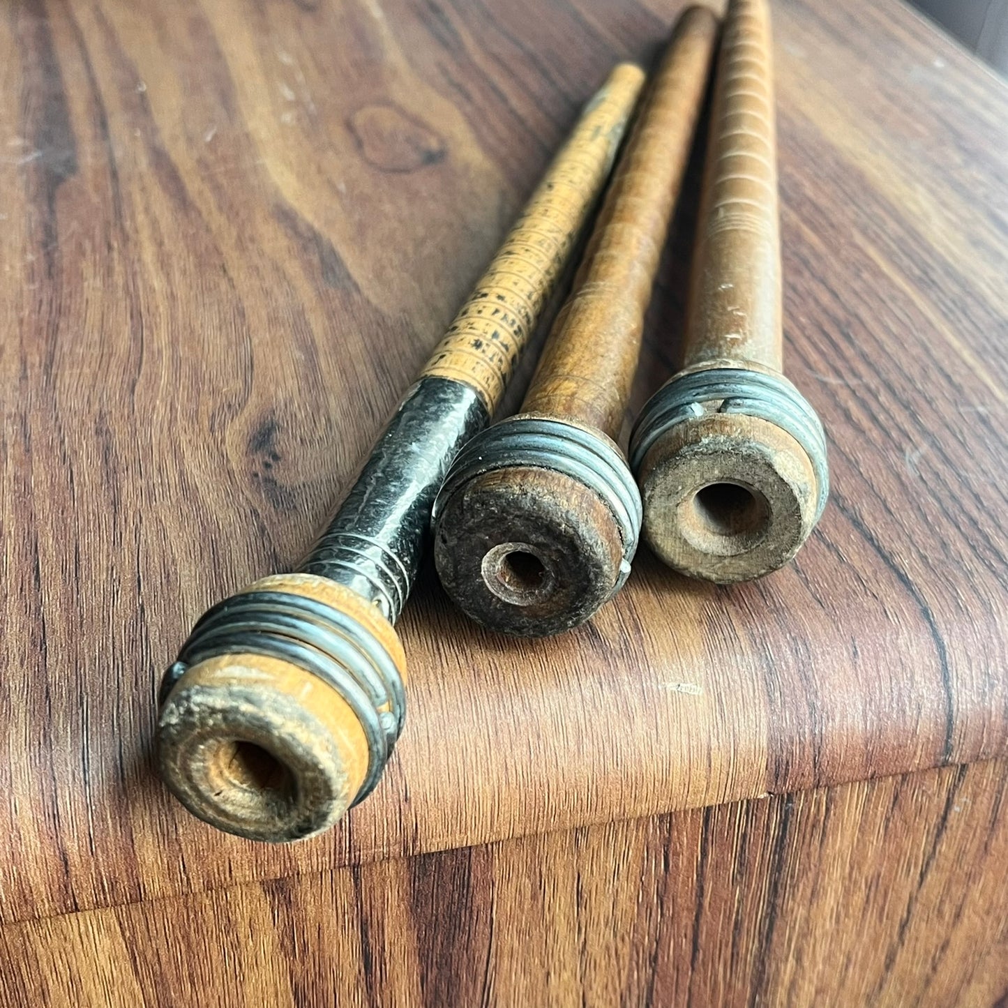 Vintage Wood/Metal Spindles