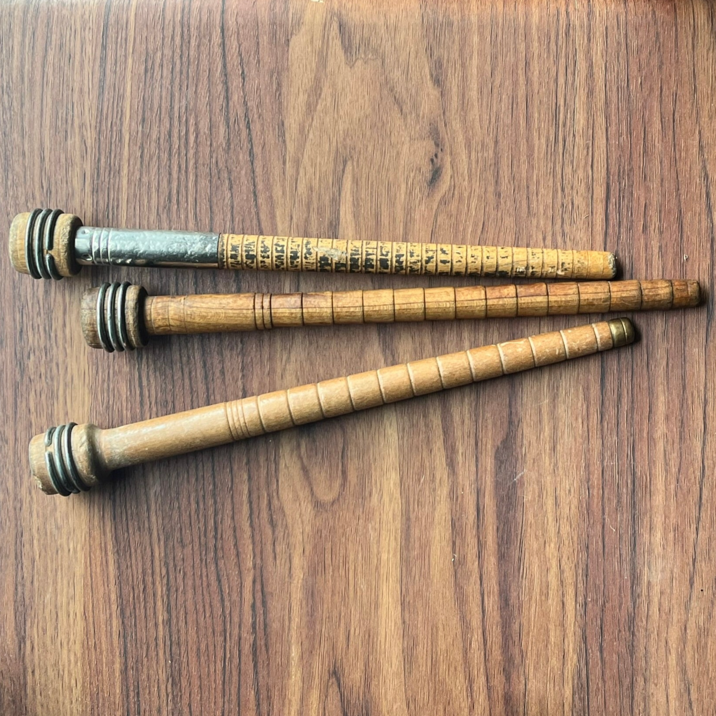 Vintage Wood/Metal Spindles