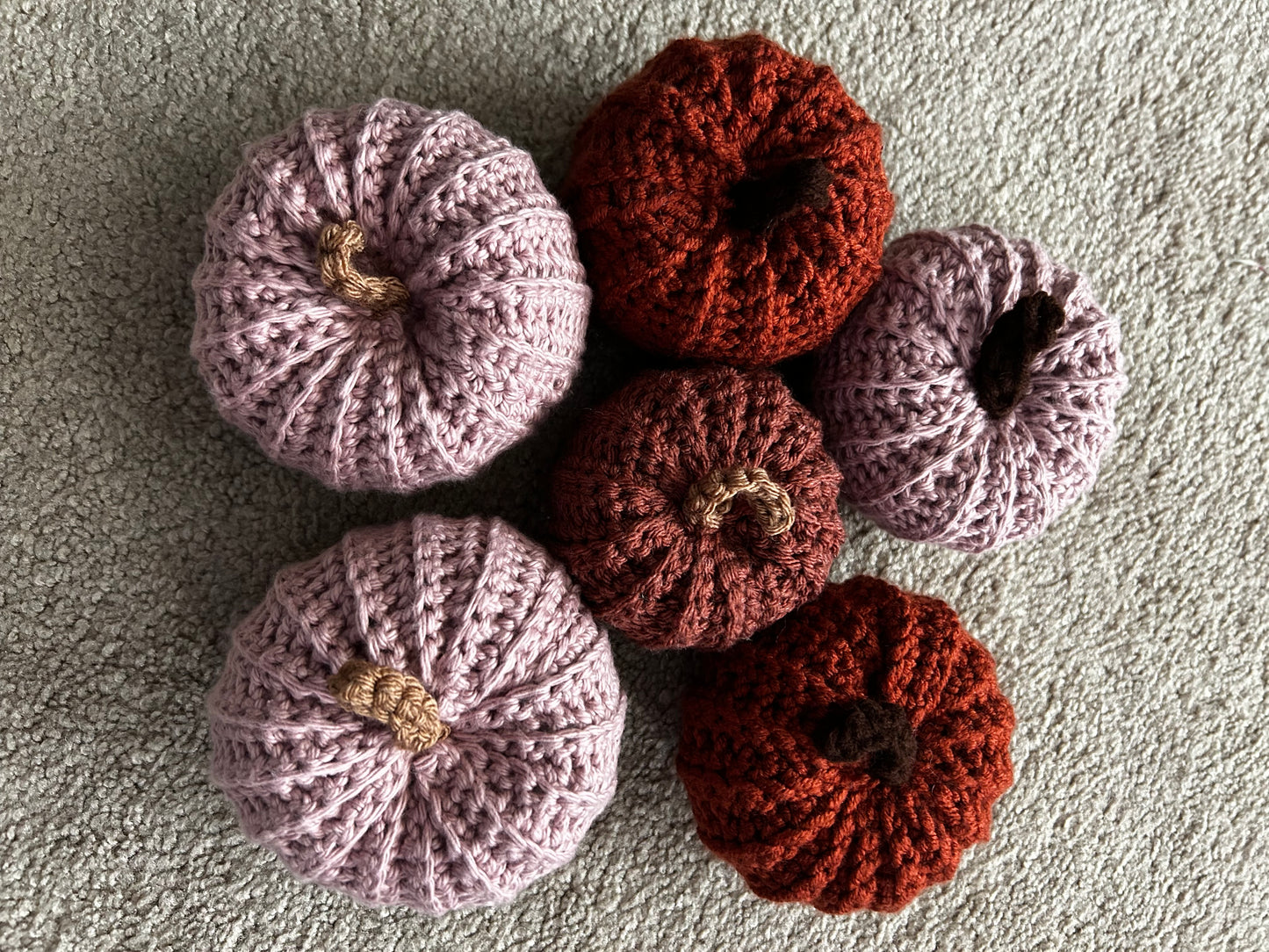 Handmade Crochet Pumpkins