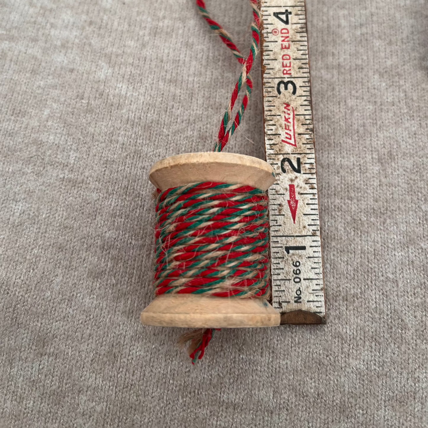 Handmade Vintage Wooden Spool Christmas Ornament