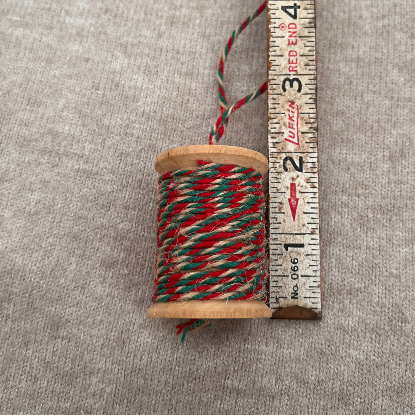 Handmade Vintage Wooden Spool Christmas Ornament