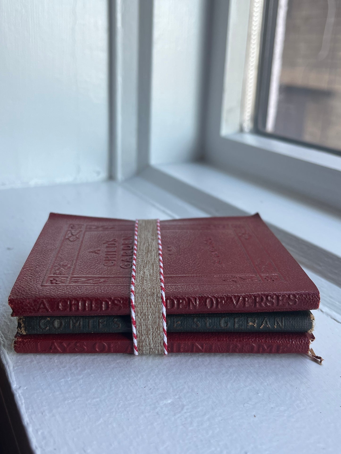 Christmas Decorative Book Stack | Little Leather Library Book Stack |