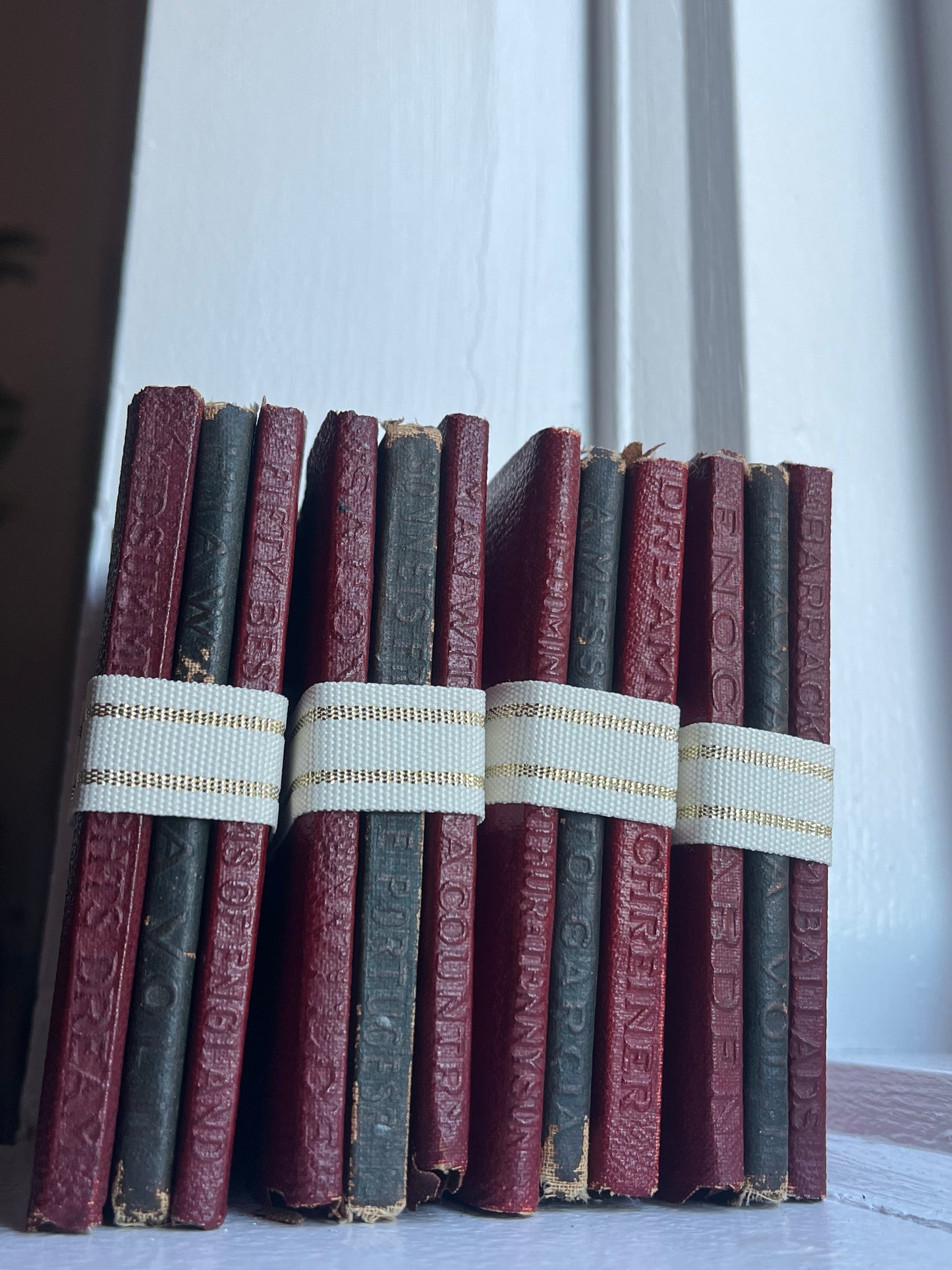 Christmas Decorative Book Stack | Little Leather Library Book Stack |