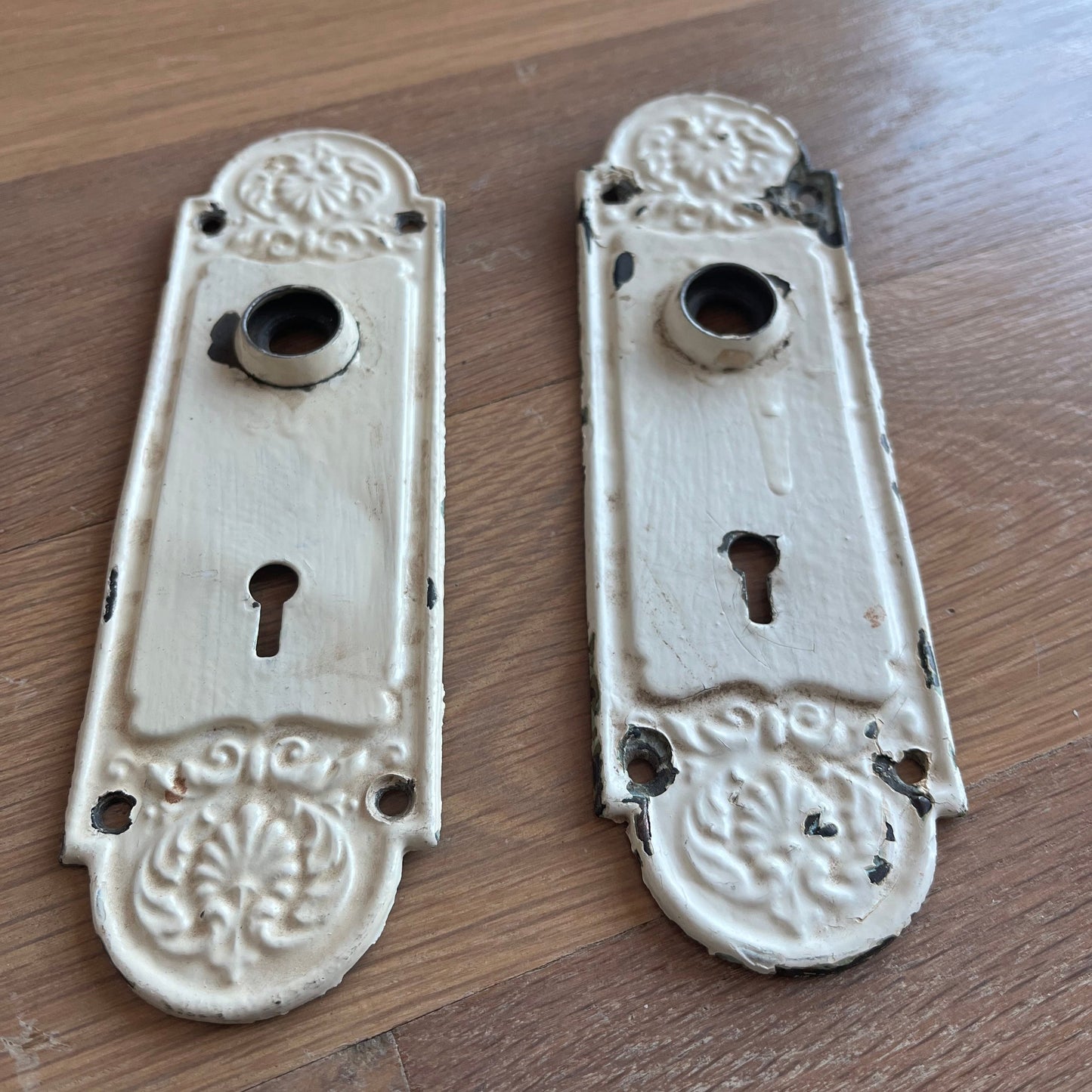 Vintage Metal Door Knob Back Plates