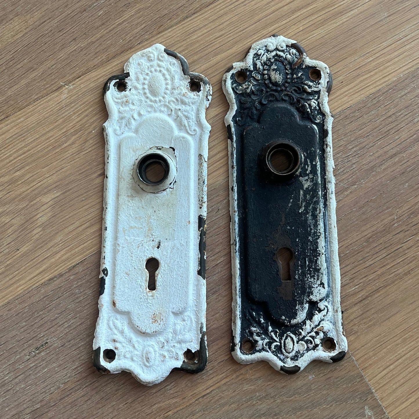 Vintage Metal Door Knob Back Plates