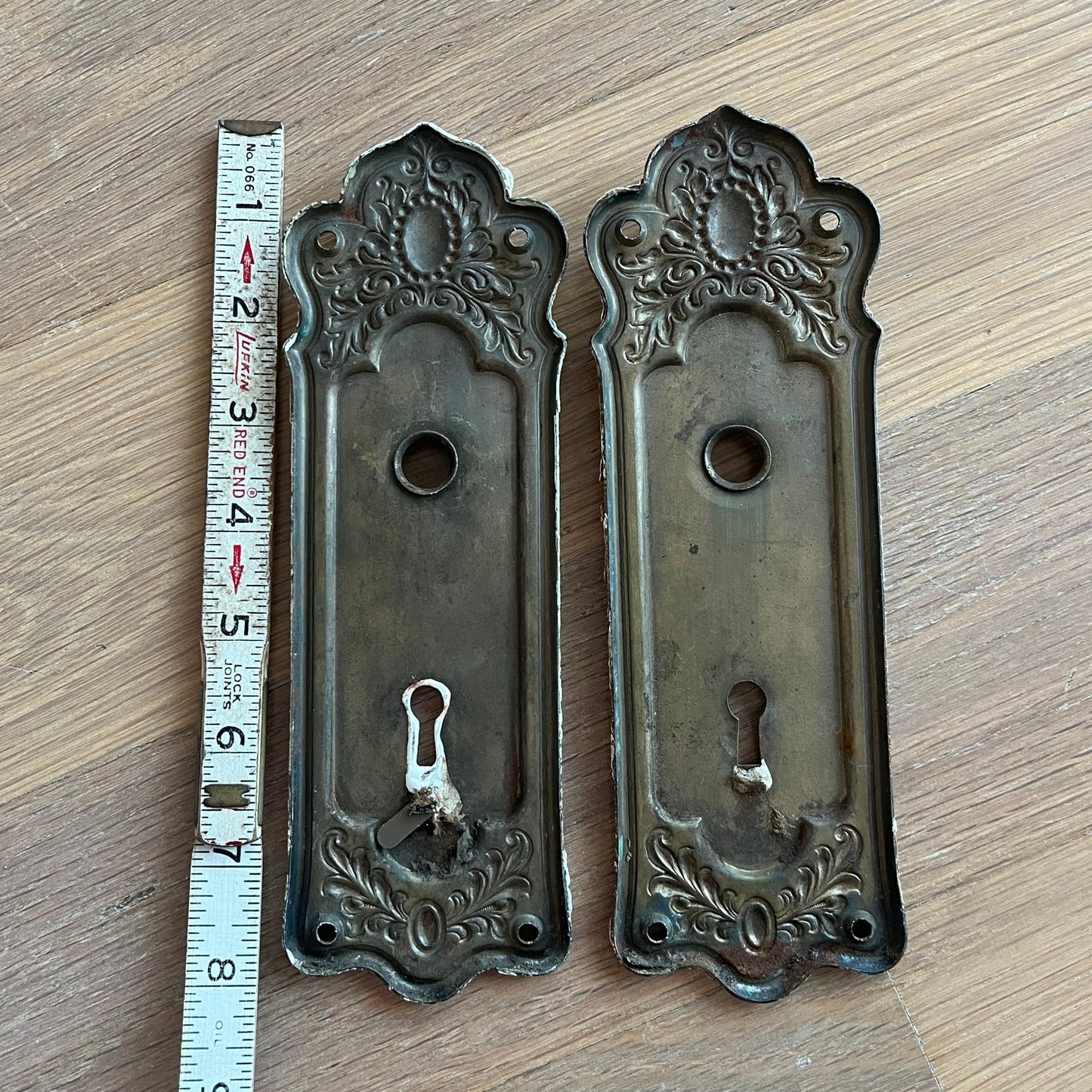 Vintage Metal Door Knob Back Plates