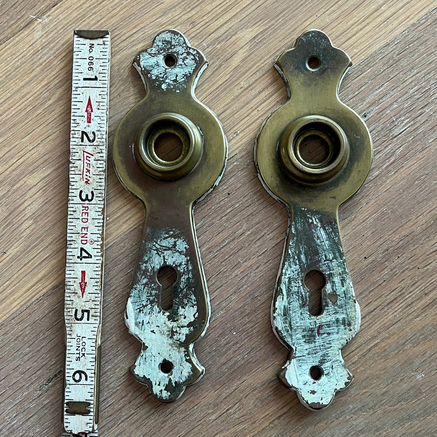 Vintage Metal Door Knob Back Plates