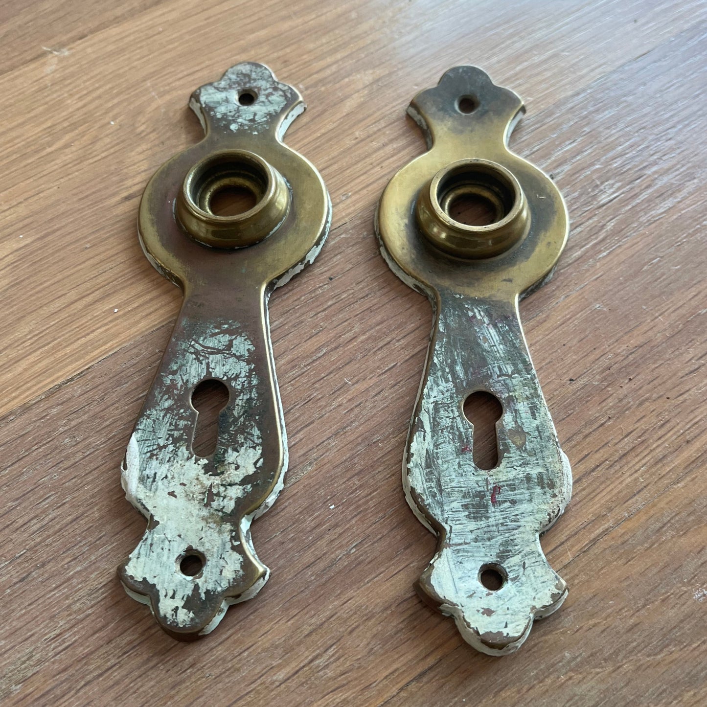 Vintage Metal Door Knob Back Plates