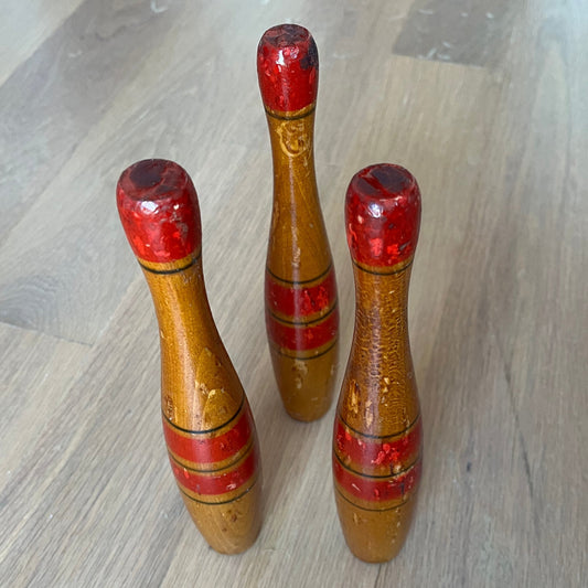 Vintage Wooden Skittles | Bowling Pins