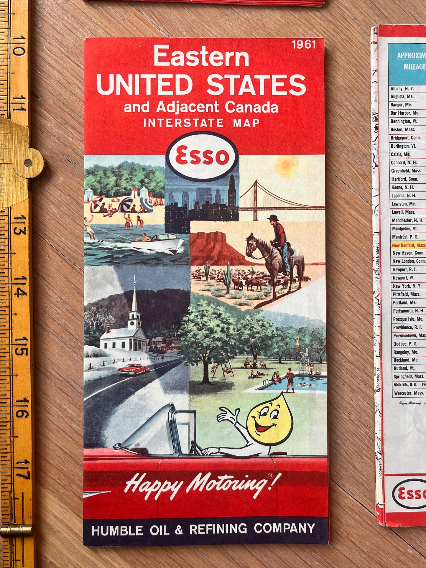 Vintage 1960s Road Maps