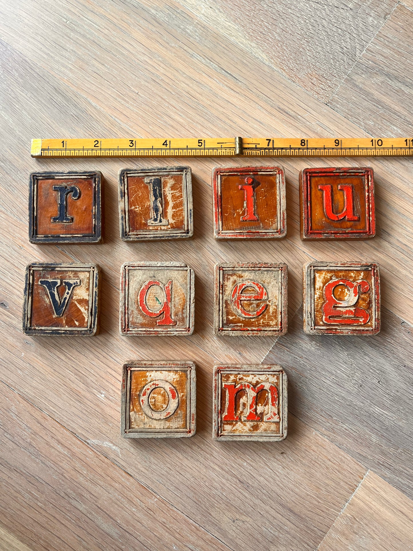 Antique Childrens Letter Blocks