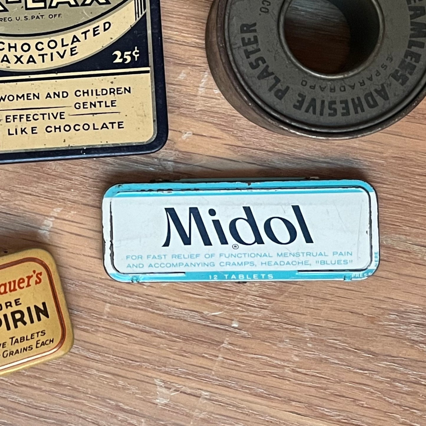 Vintage MIDOL Advertising Tin