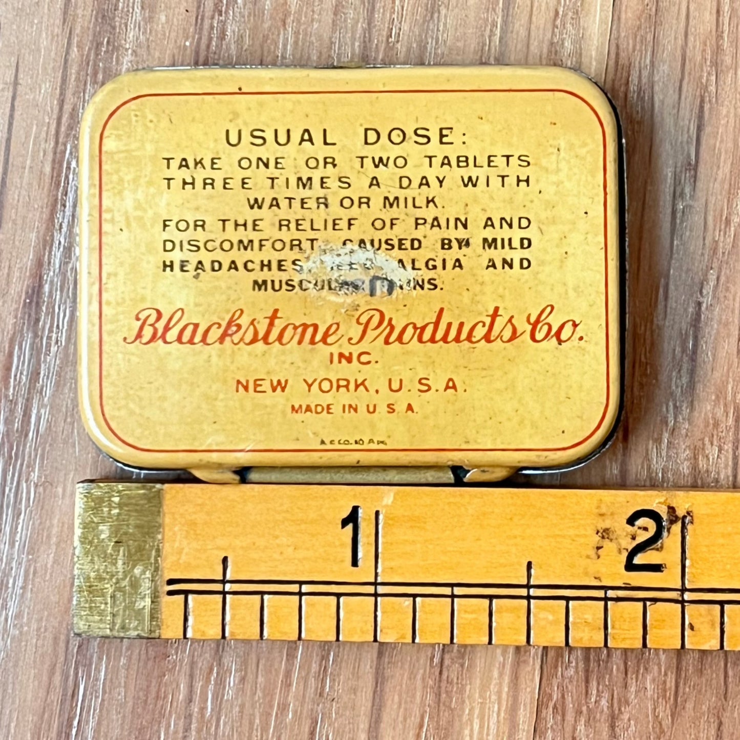 Vintage DR. SAUER'S PURE ASPIRIN Advertising Tins