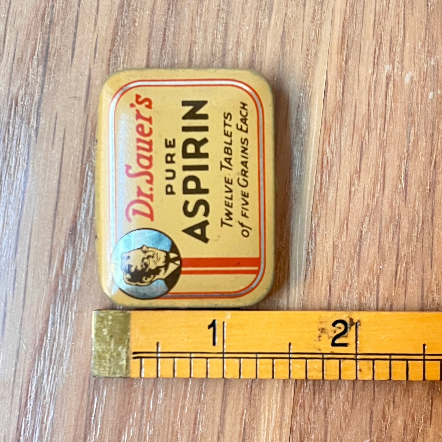 Vintage DR. SAUER'S PURE ASPIRIN Advertising Tins