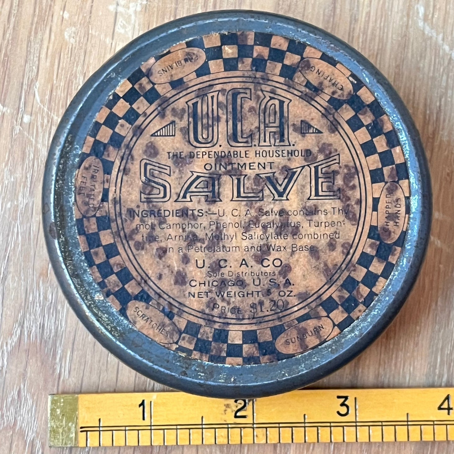 Vintage U.C.A. SALVE Advertising Tin