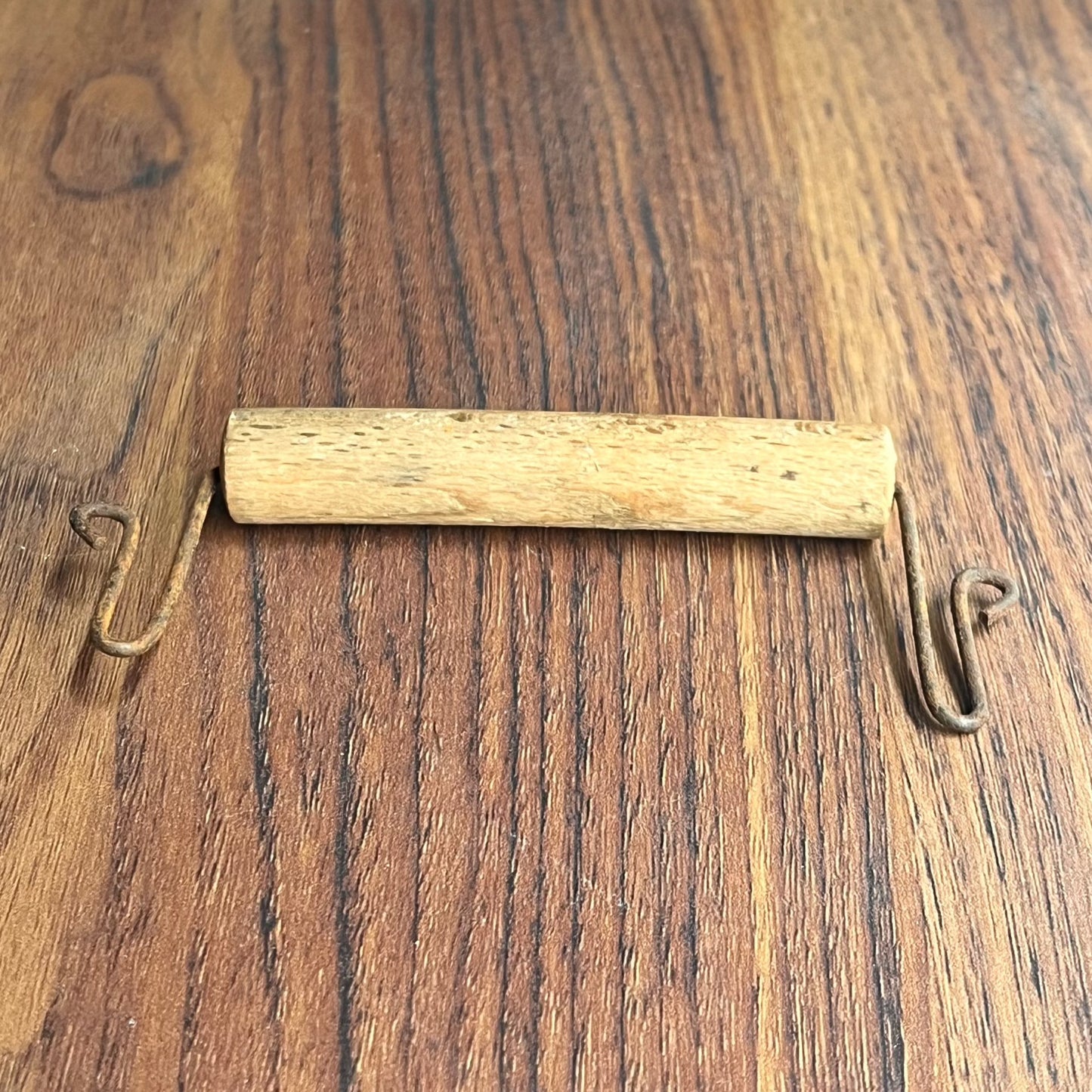 Vintage French Parcel Handle - Unmarked Wood