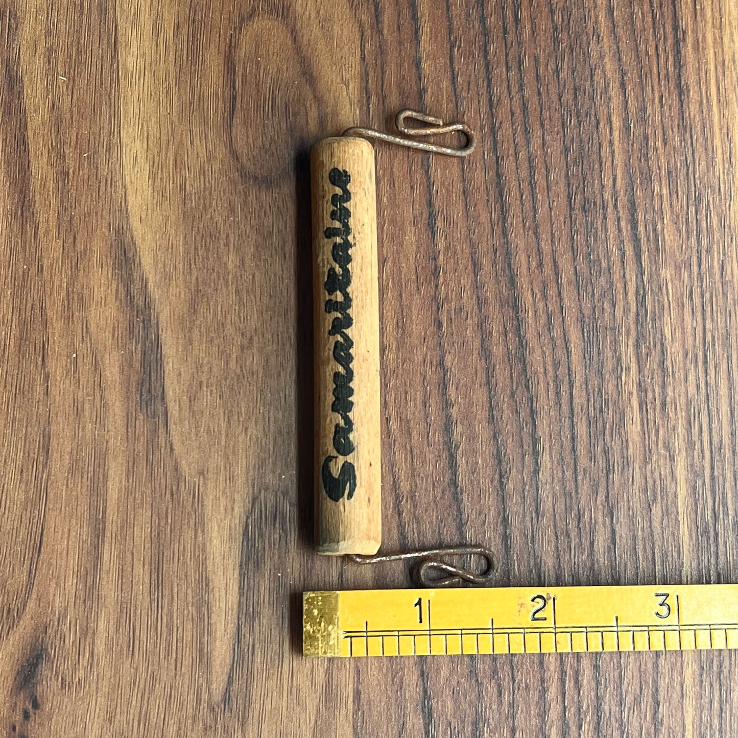 Vintage French Parcel Wood Handle -  "Samaritaine"