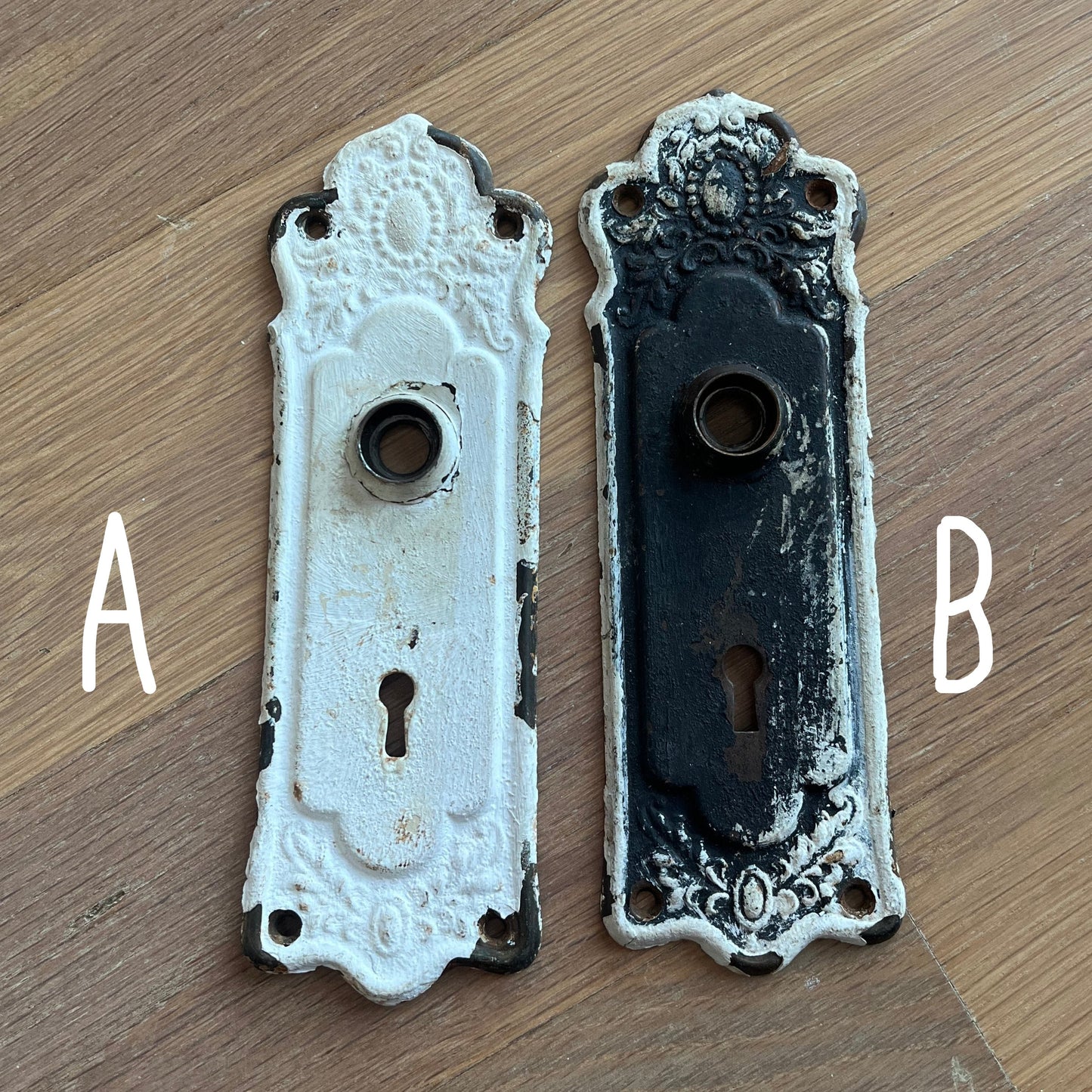 Vintage Metal Door Knob Back Plates